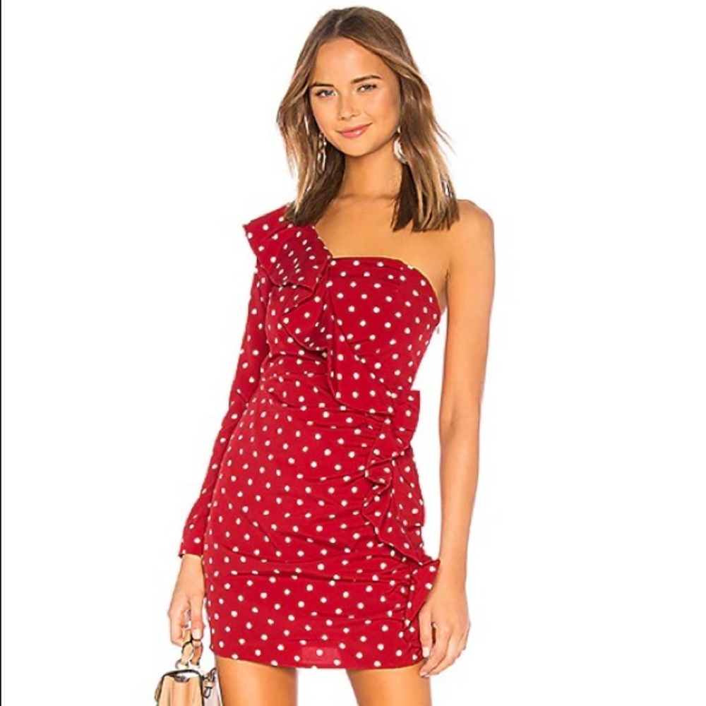 revolve about us polka dot dress